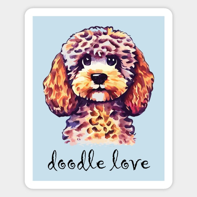 Doodle Love Magnet by DestructoKitty